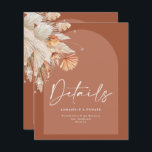 ボヘモダンミアンテラコッタパンパスグラス結婚ズ<br><div class="desc">ボヘモダンミアン結婚テラコッタのパンパスタイリッシュスの詳細カード。</div>
