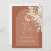 ボヘモダンミアンテラコッタパンパスグラス誕生日 (正面)