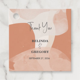 ボヘモダンミアンテラコッタ抽象芸術結婚ズ フェイバータグ