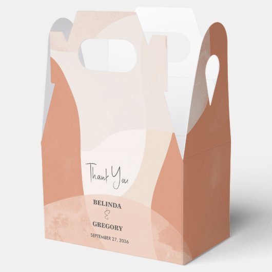 ボヘモダンミアンテラコッタ抽象芸術結婚ズ フェイバーボックス (オープン)