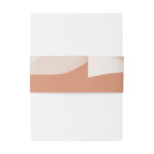 ボヘモダンミアンテラコッタ抽象芸術結婚ズ 招待状ベリーバンド (裏面例)