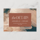 ボヘモダンミアンパインタリー兵馬俑ティール(緑がかった色)結婚ズ エンクロージャーカード (正面)