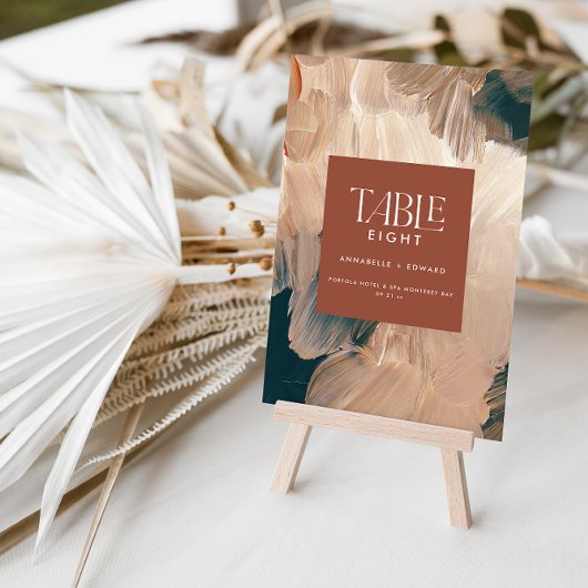 ボヘモダンミアンパインタリー兵馬俑ティール（緑がかった色）結婚ズ サンキューカード