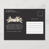 ボヘモダンミアンパンパスグラス結婚ラン 案内ポストカード (裏面)