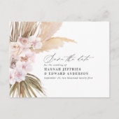 ボヘモダンミアンパンパスグラス結婚ラン 案内ポストカード (正面)