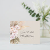 ボヘモダンミアンパンパスグラス結婚ラン 案内ポストカード (スタンド正面)