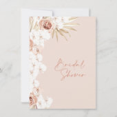 ボヘモダンミアンフローラオルチャーズブライダルシャワー 招待状 (裏面)