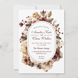 ボヘモダンミアンフローラフレ結婚ーム 招待状