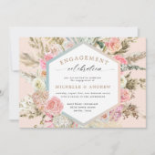 ボヘモダンミアンフローラ婚約招待状 (正面)