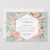 ボヘモダンミアンフローラ婚約招待状 (正面)