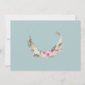 ボヘモダンミアンフローラ婚約招待状 (裏面)