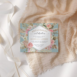 ボヘモダンミアンフローラ婚約招待状