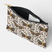 ボヘモダンミアンモスワイルドフラワー抽象芸術模様 アクセサリーポーチ (見開き)