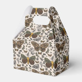 ボヘモダンミアンモスワイルドフラワー抽象芸術模様 フェイバーボックス (裏面サイド)