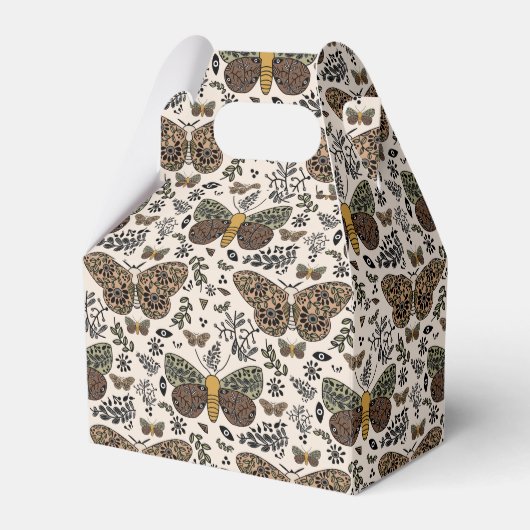 ボヘモダンミアンモスワイルドフラワー抽象芸術模様 フェイバーボックス (正面サイド)