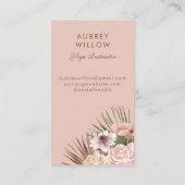 ボヘモダンミアン水彩望峰フォトアーチYoga 名刺 (裏面)