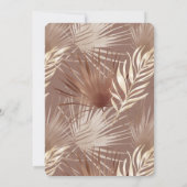 ボヘモダンミアン水彩色フローラ写真結婚の 招待状 (裏面)