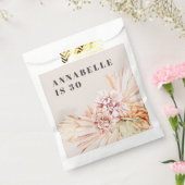 ボヘモダンミアン水色フローラパステル誕生日 フェイバーバッグ (封をした状態)