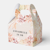 ボヘモダンミアン水色フローラパステル誕生日 フェイバーボックス (裏面サイド)