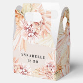 ボヘモダンミアン水色フローラパステル誕生日 フェイバーボックス (オープン)