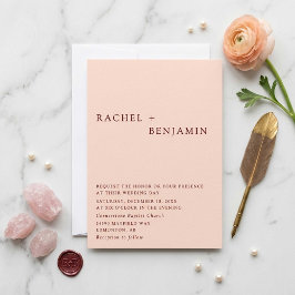 ボヘモダンミエレガントアンテラコタ結婚ズ 招待状