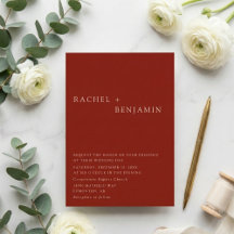 ボヘモダンミエレガントアンテラコッタ結婚のインビタ