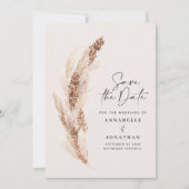 ボヘモダンミナチュラルパンパ結婚スグラス救ス セーブザデート (正面)