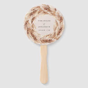 ボヘモダンミナチュラルパンパ結婚スグラス ハンドファン