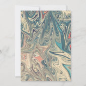 ボヘモダンミミニマルア自然抽象芸術結婚ズ 招待状 (裏面)