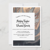 ボヘモダンミミニマルア芸術的抽象芸術結婚ズ 招待状 (正面)