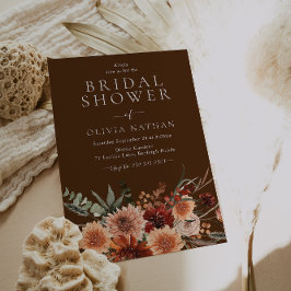 ボヘモダンミ素朴アブライダルシャワー 招待状