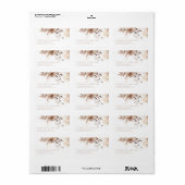 ボヘモダンミ結婚ア差出人住所ラベル ラベル (フルシート)