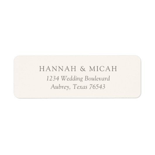 ボヘモダンミ結婚ア差出人住所ラベル ラベル (正面)