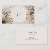 ボヘモダンミ自然ック植物学 名刺 (正面/裏面)