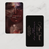 ボヘユニークミアン女性ポートレート美しい脚本 名刺 (正面/裏面)