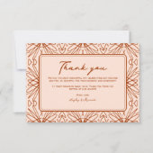 ボヘユニークミ結婚アサンキューカード サンキューカード (正面)