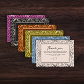 ボヘユニークミ結婚アサンキューカード サンキューカード