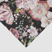 ボヘ名門私立校風のミアンガーリードの国シックな黒フローラ 薄葉紙 (詳細)