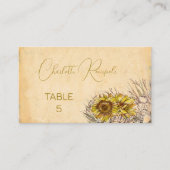 ボヘ素朴ミアンひまわり プレイスカード (正面)