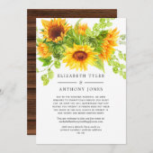 ボヘ素朴ミアンひま減らフラワーズゲストリスト 案内状 (正面/裏面)