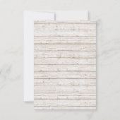 ボヘ素朴ミアンアローバラ結婚の発表 招待状 (裏面)