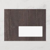 ボヘ素朴ミアンフローラリース写真Save the Date 案内ポストカード (裏面)