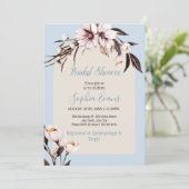ボヘ素朴ミアンホワイト&クリームフローラブライダルシャワー 招待状 (スタンド正面)