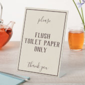 ボヘ素朴ミアン小麦の浴室浄化用カウンター標識 台座サイン (インサイチュ)