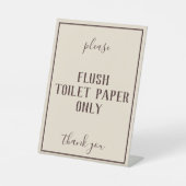 ボヘ素朴ミアン小麦の浴室浄化用カウンター標識 台座サイン (正面)