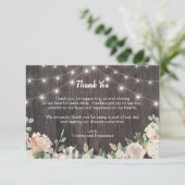 ボヘ素朴ミアン文字列ライトフローラありがとう サンキューカード (スタンド正面)