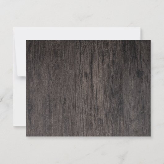 ボヘ素朴ミアン文字列ライトフローラ日付を保存 セーブザデート (裏面)