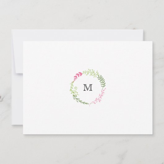 ボヘ素朴ミアン春リーフリース結婚ズ (裏面)