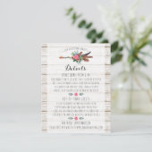 ボヘ素朴ミアン矢結婚印の詳細/挿入 エンクロージャーカード (スタンド正面)