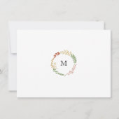 ボヘ素朴ミアン秋フローラリース結婚ズ (裏面)